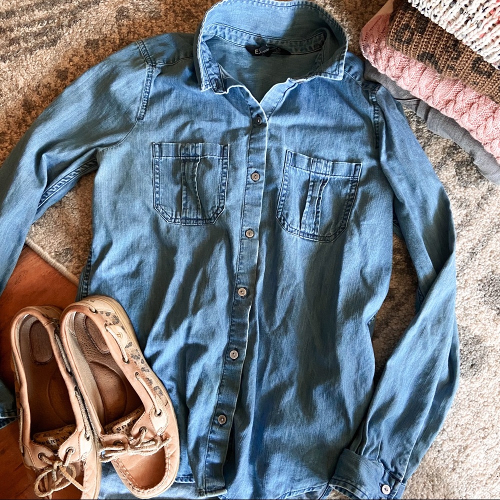 Express denim shirt XS